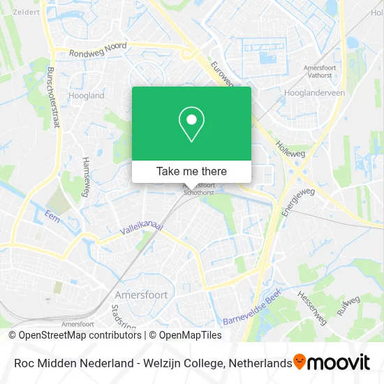 Roc Midden Nederland - Welzijn College map