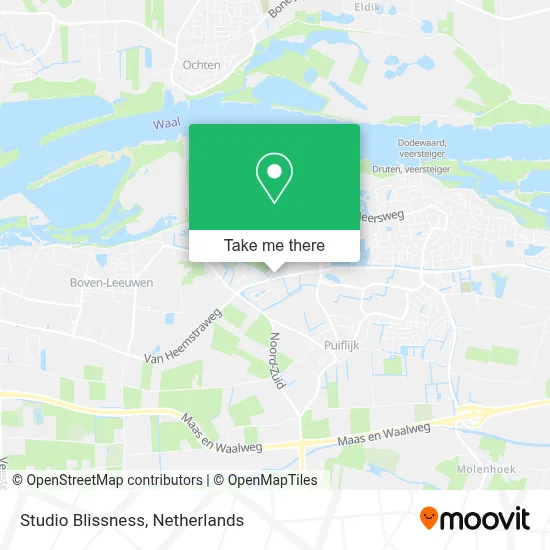 Studio Blissness map