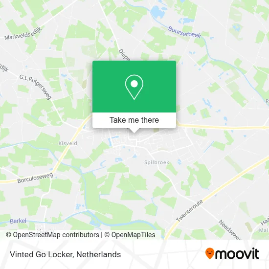 Vinted Go Locker map