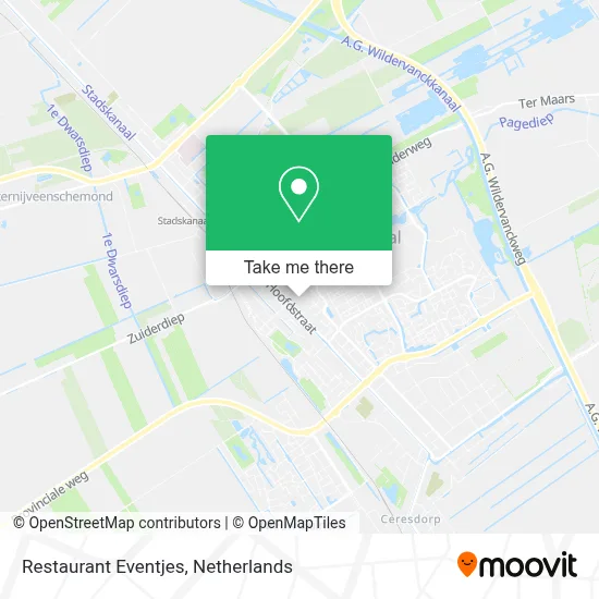 Restaurant Eventjes map