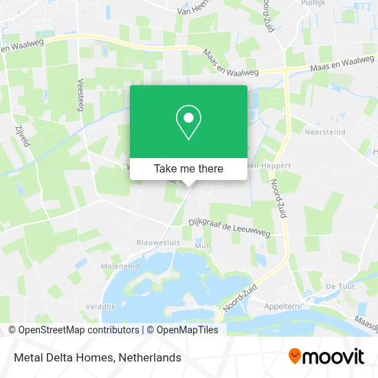 Metal Delta Homes map