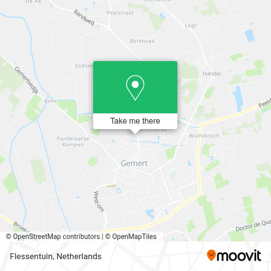Flessentuin map