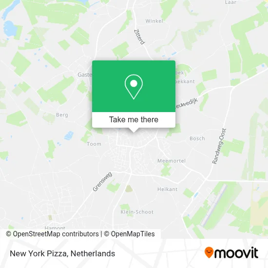 New York Pizza map