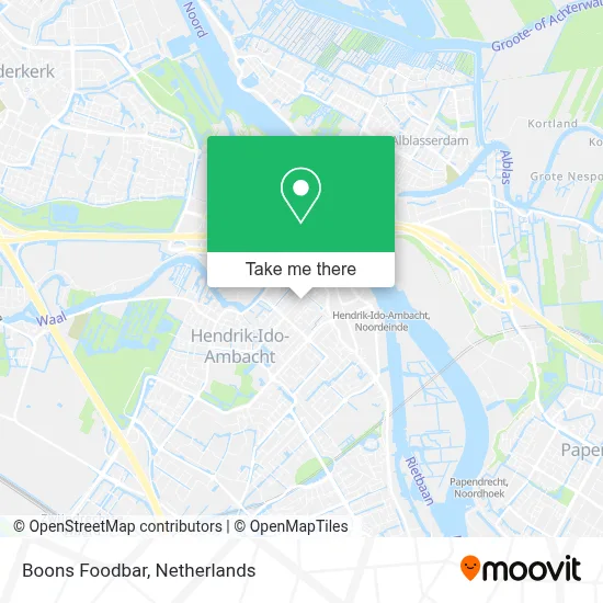 Boons Foodbar map