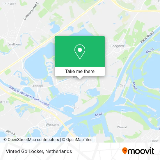 Vinted Go Locker map