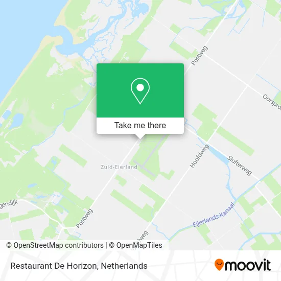 Restaurant De Horizon map
