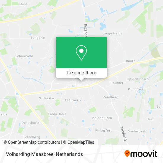 Volharding Maasbree map