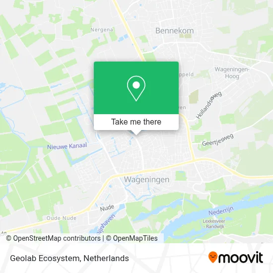 Geolab Ecosystem map