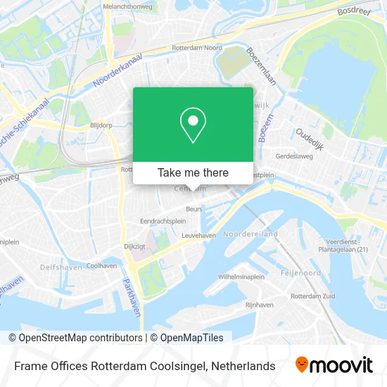 Frame Offices Rotterdam Coolsingel Karte