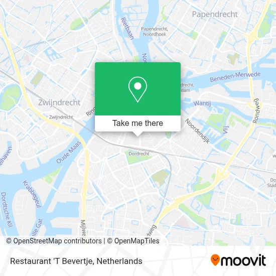 Restaurant 'T Bevertje map