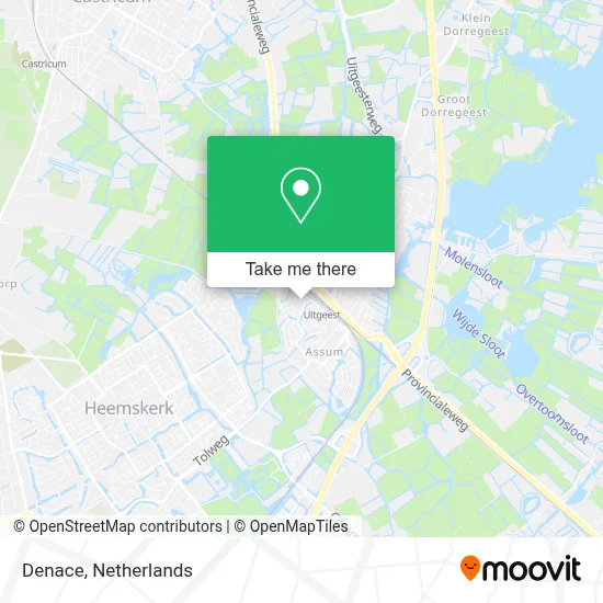 Denace map