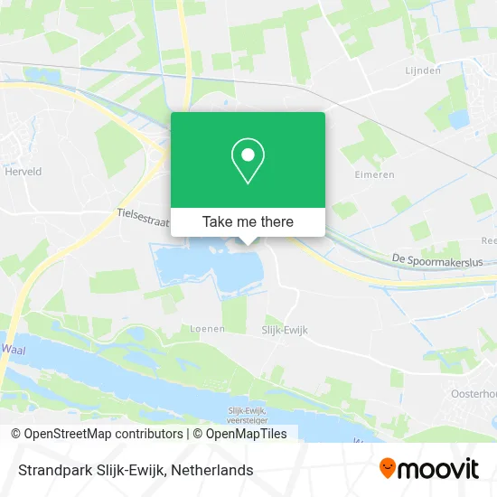 Strandpark Slijk-Ewijk map