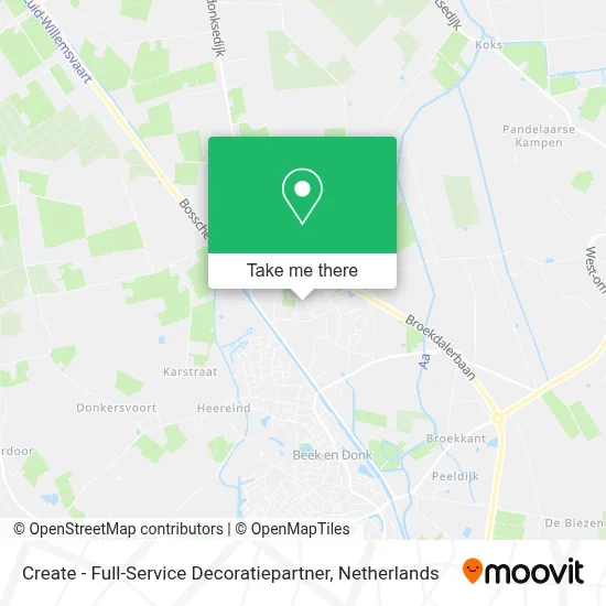 Create - Full-Service Decoratiepartner Karte