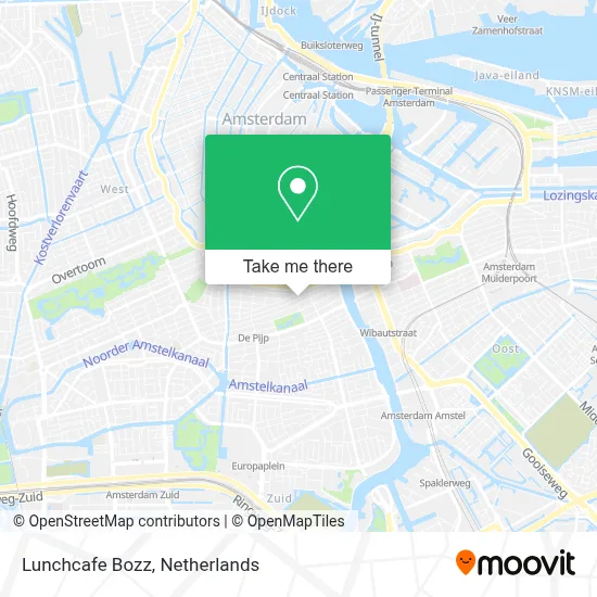 Lunchcafe Bozz map