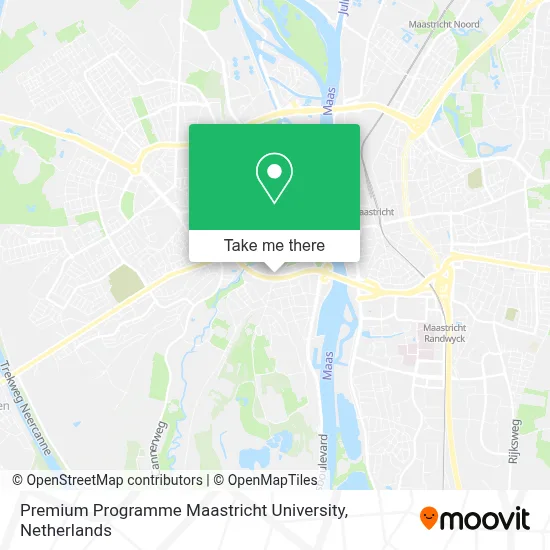 Premium Programme Maastricht University map