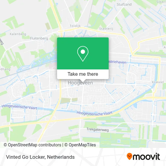 Vinted Go Locker map