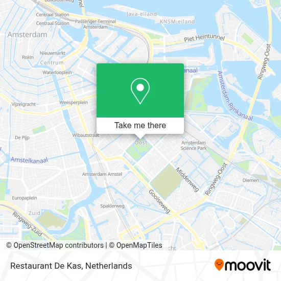 Restaurant De Kas map