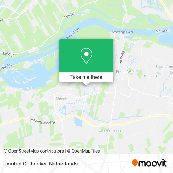 Vinted Go Locker map