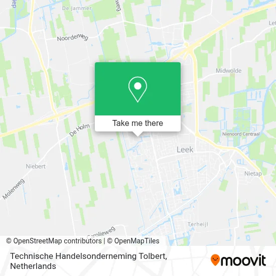 Technische Handelsonderneming Tolbert map