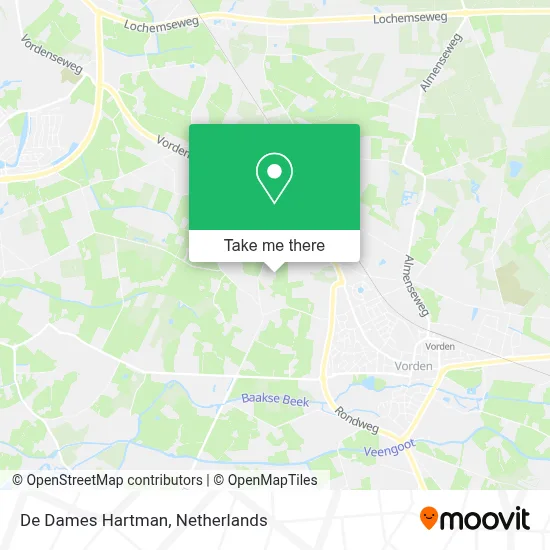 De Dames Hartman map