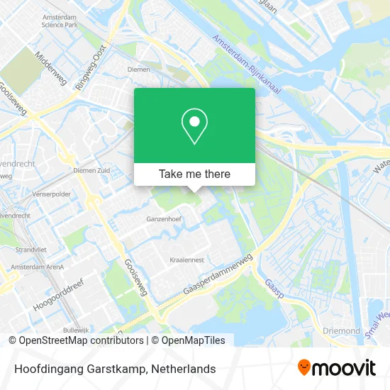 Hoofdingang Garstkamp map