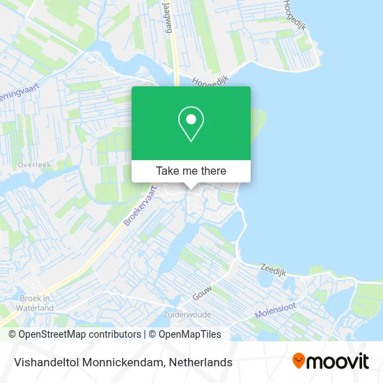 Vishandeltol Monnickendam map