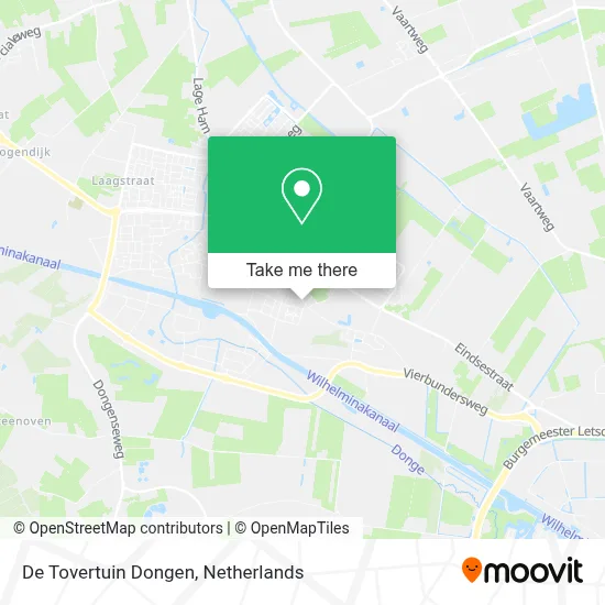 De Tovertuin Dongen map