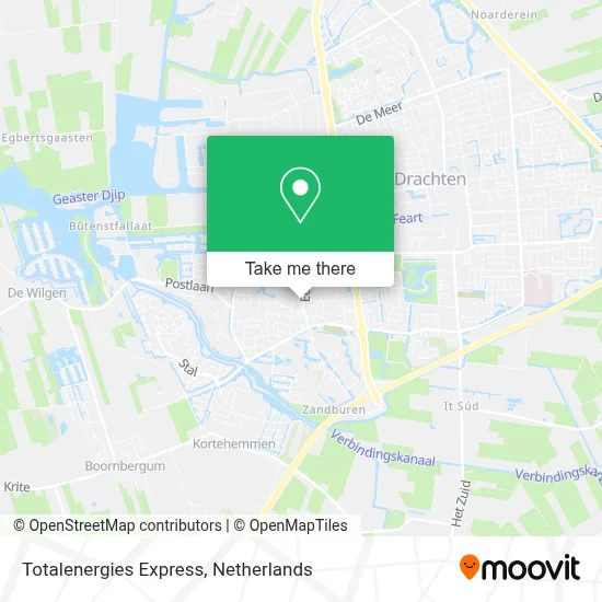 Totalenergies Express map