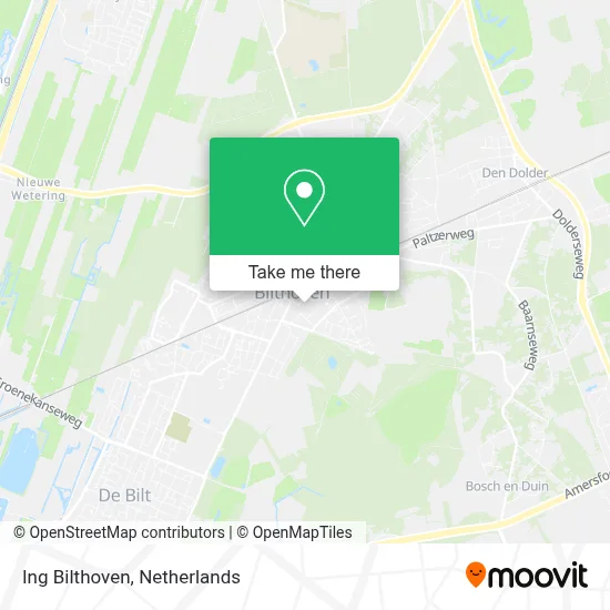 Ing Bilthoven map