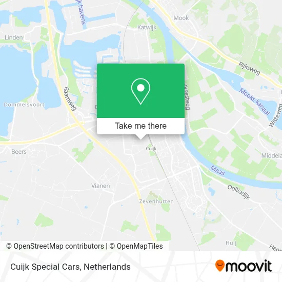 Cuijk Special Cars map