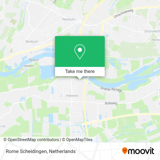 Rome Scheidingen Karte