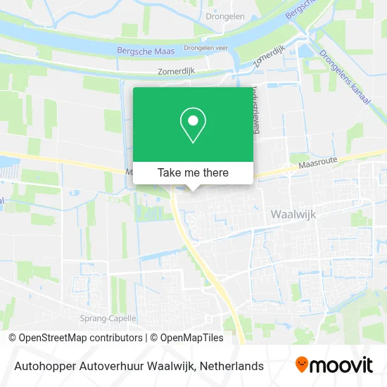 Autohopper Autoverhuur Waalwijk map