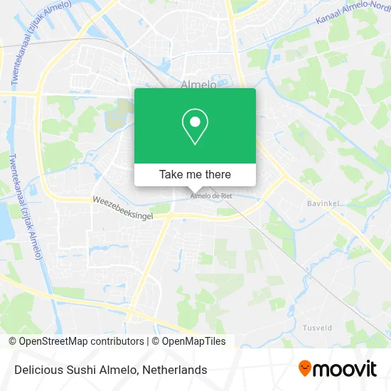 Delicious Sushi Almelo map