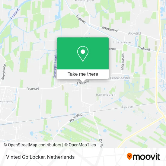 Vinted Go Locker map