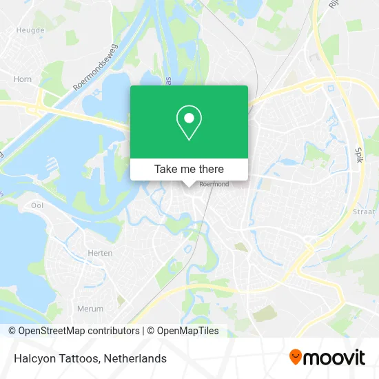 Halcyon Tattoos map