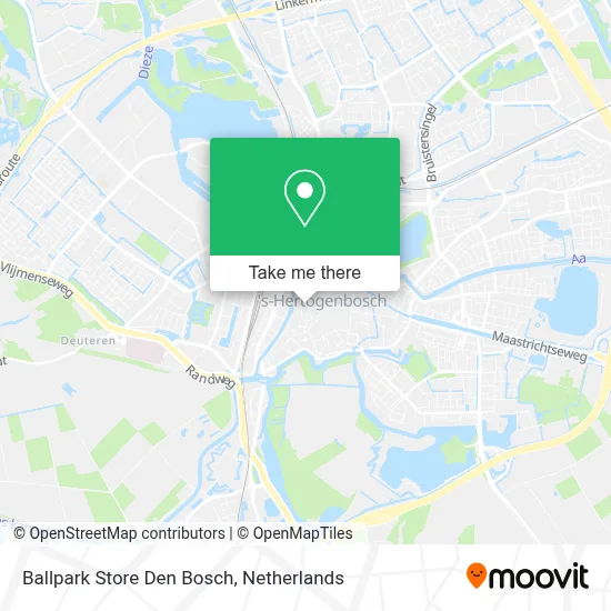 Ballpark Store Den Bosch map