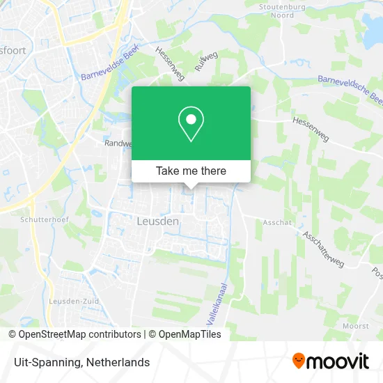 Uit-Spanning map