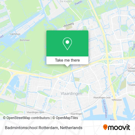 Badmintonschool Rotterdam map