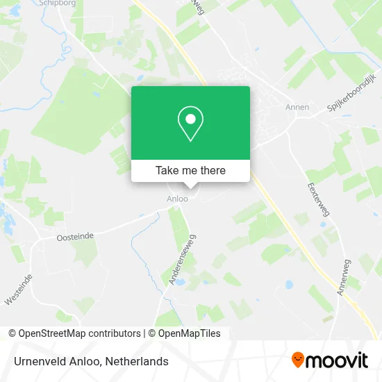 Urnenveld Anloo map