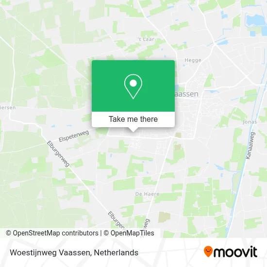 Woestijnweg Vaassen map