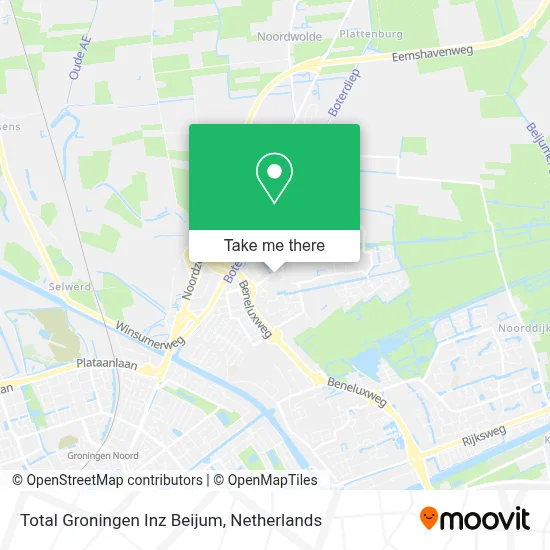 Total Groningen Inz Beijum map