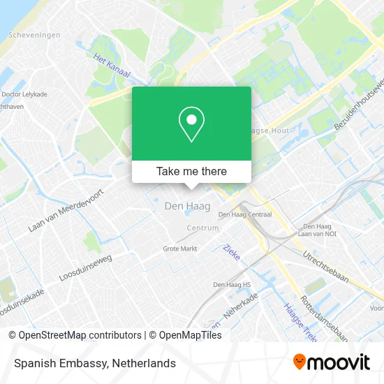 Spanish Embassy map