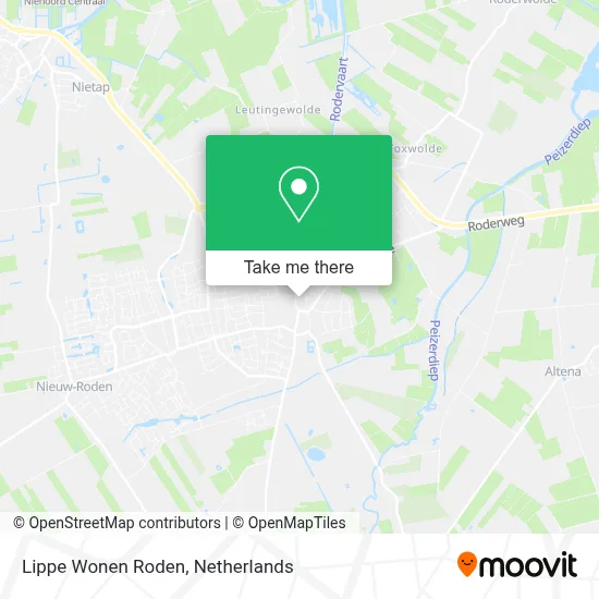 Lippe Wonen Roden map