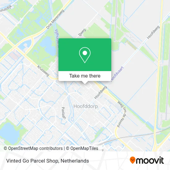 Vinted Go Parcel Shop map