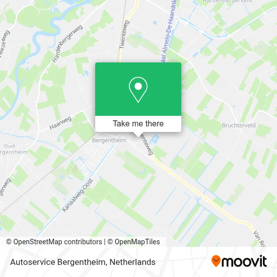Autoservice Bergentheim map