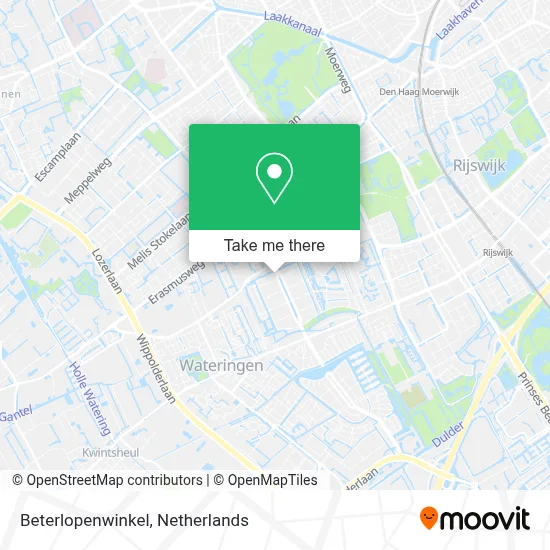 Beterlopenwinkel map