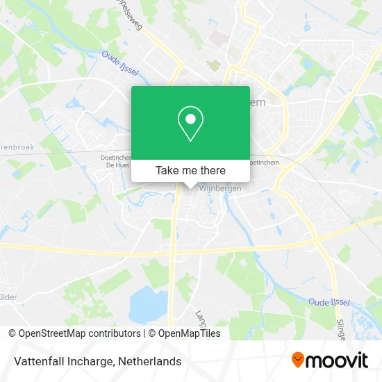 Vattenfall Incharge map