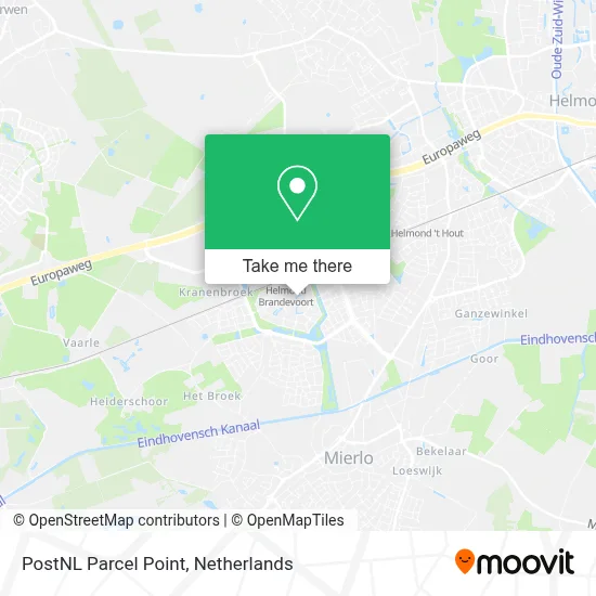 Postnl Pakketpunt map