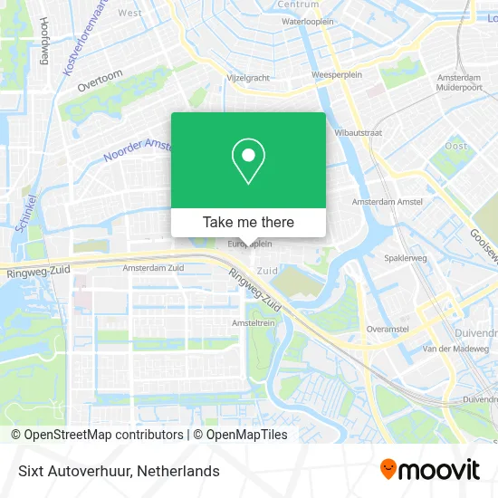 Sixt Autoverhuur map