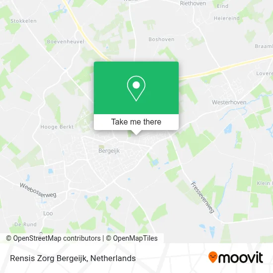 Rensis Zorg Bergeijk map